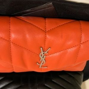 YSL lou puffer clutch